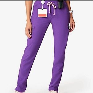 Figs Ultra Violet Yola Skinny Scrub Pants XXS Tall